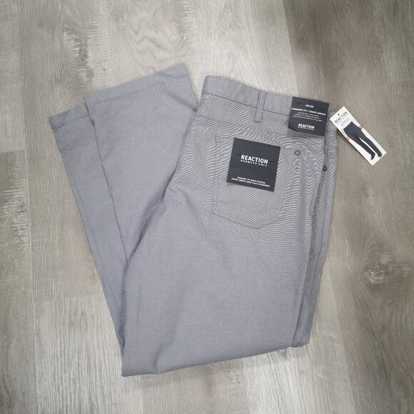 NWT Reaction Kenneth Cole Men's Size 40/30 Straight Fit with Stretch Pants - Picture 3 of 12